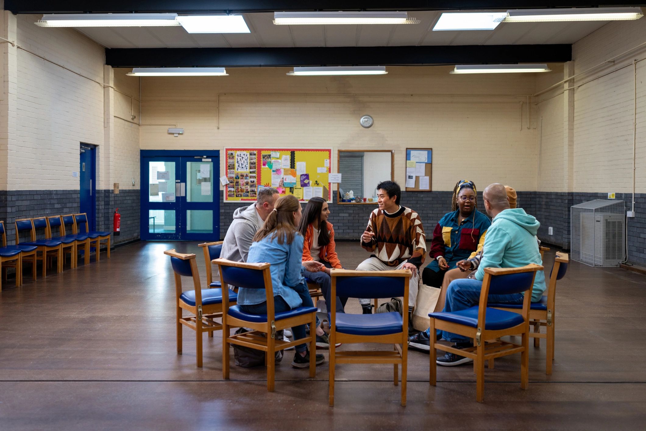 Community discussion in a meeting setting