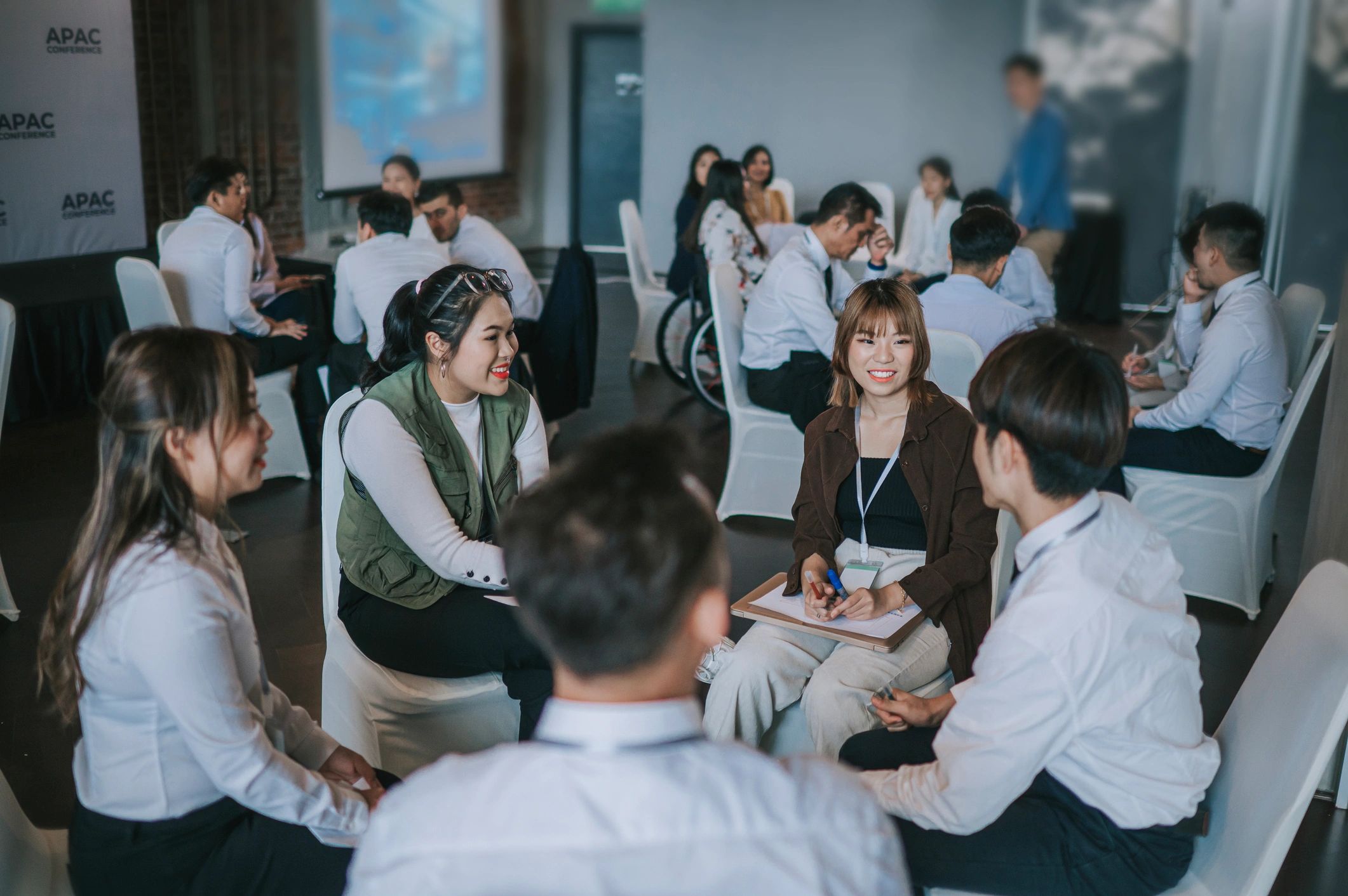 Community workshop participants discussing public issues
